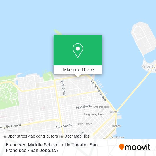 Francisco Middle School Little Theater map