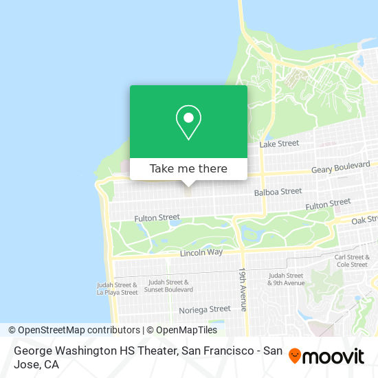 Mapa de George Washington HS Theater