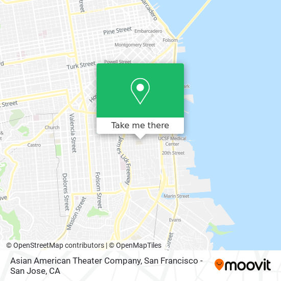 Mapa de Asian American Theater Company