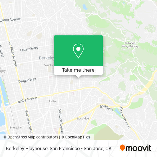 Berkeley Playhouse map