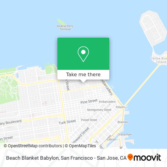 Beach Blanket Babylon map