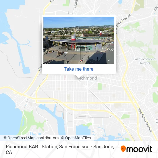 Mapa de Richmond BART Station