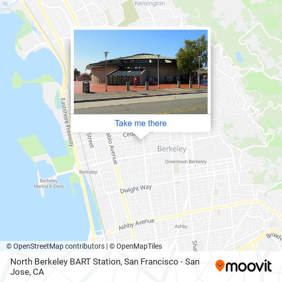 North Berkeley BART Station map