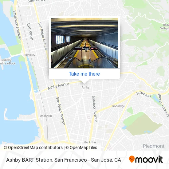Ashby BART Station map