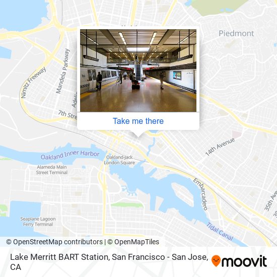 Lake Merritt BART Station map