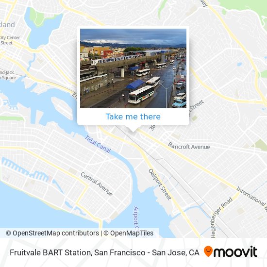 Fruitvale BART Station map
