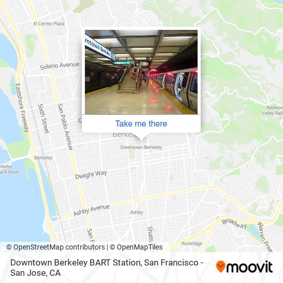 Mapa de Downtown Berkeley BART Station