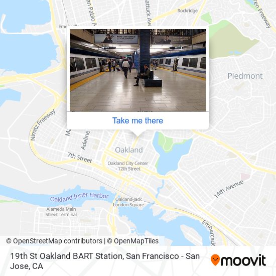 How to get to 19th St Oakland BART Station by Bus Train or BART