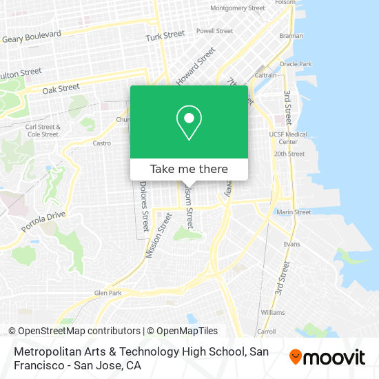 Metropolitan Arts & Technology High School map