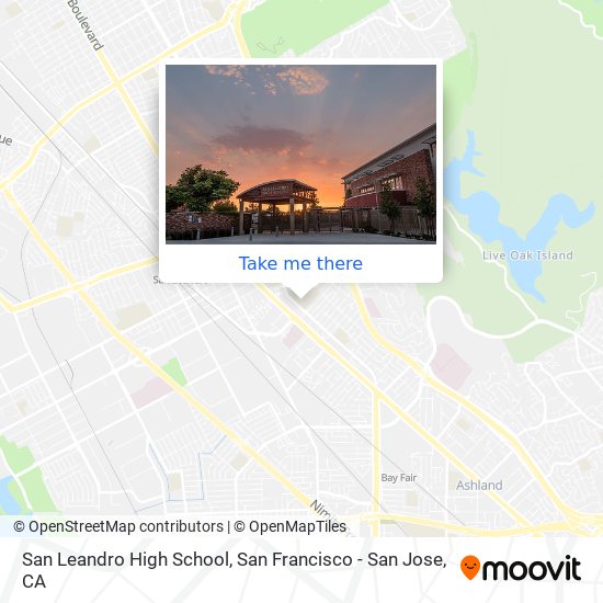 San Leandro High School map