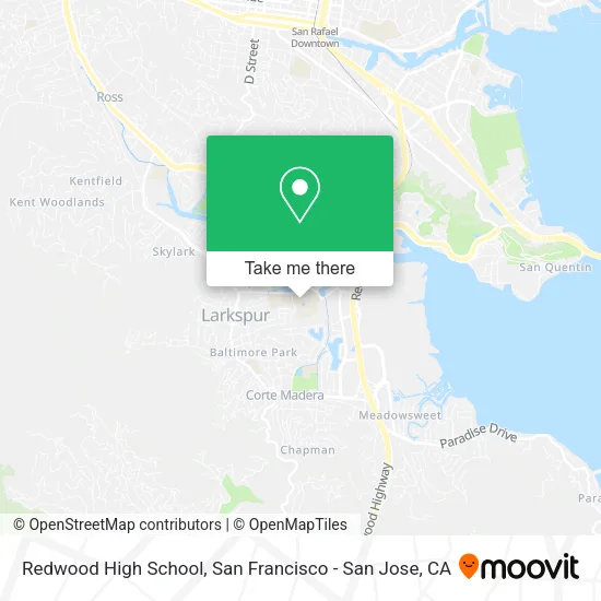 Redwood High School map