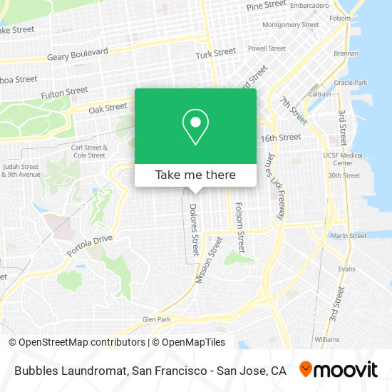 Bubbles Laundromat map