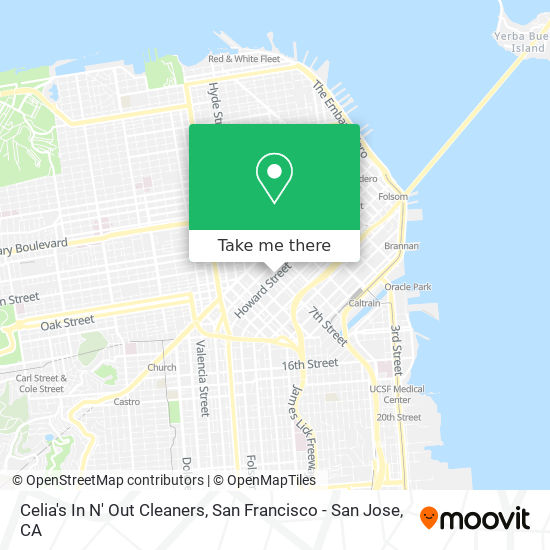 Celia's In N' Out Cleaners map