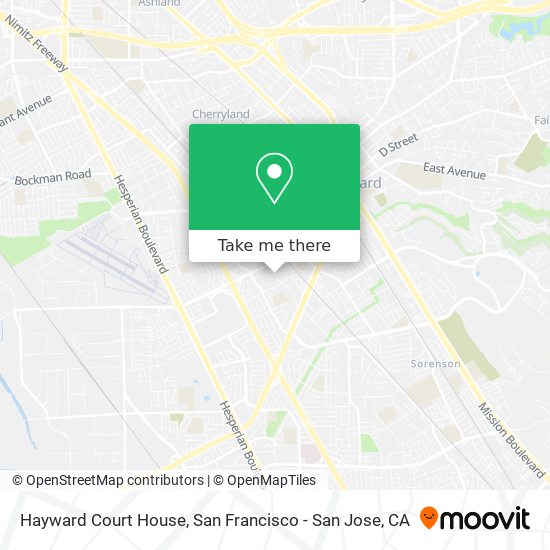 Hayward Court House map