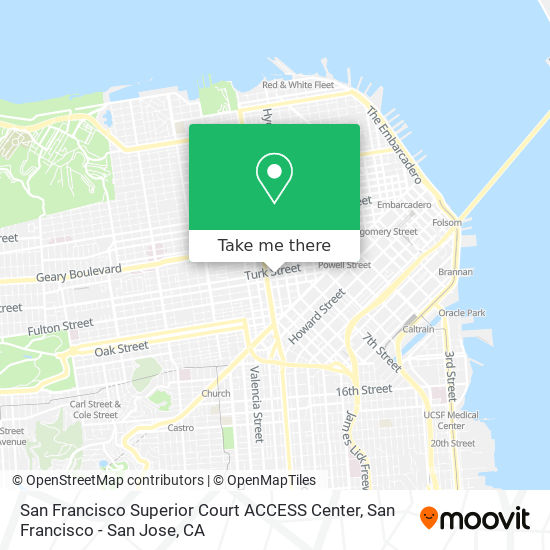 San Francisco Superior Court ACCESS Center map