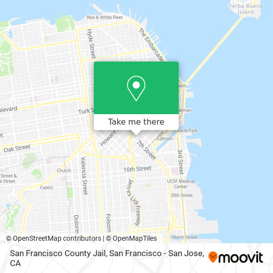 San Francisco County Jail map