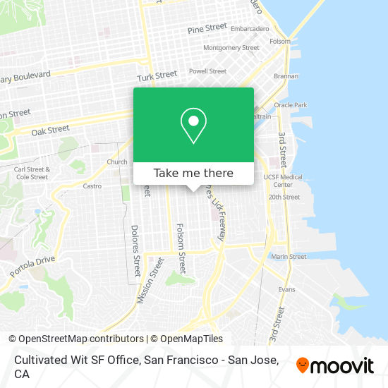 Mapa de Cultivated Wit SF Office