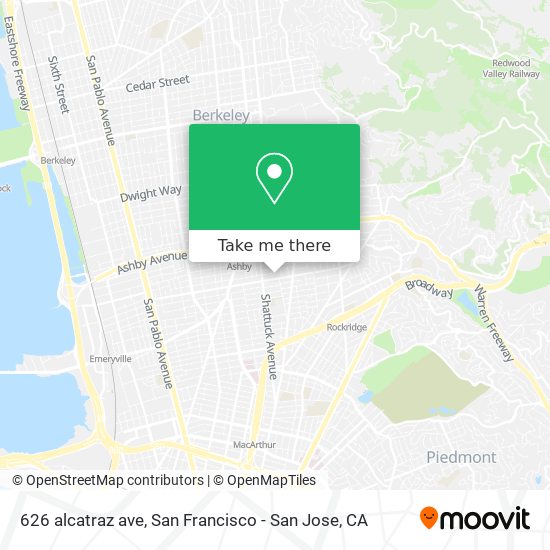 Mapa de 626 alcatraz ave