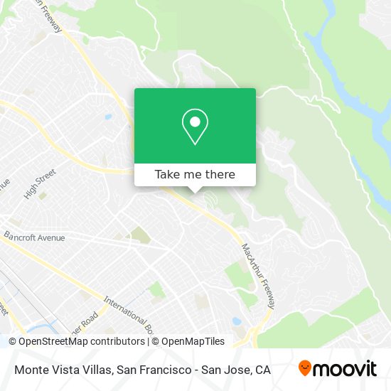 Monte Vista Villas map