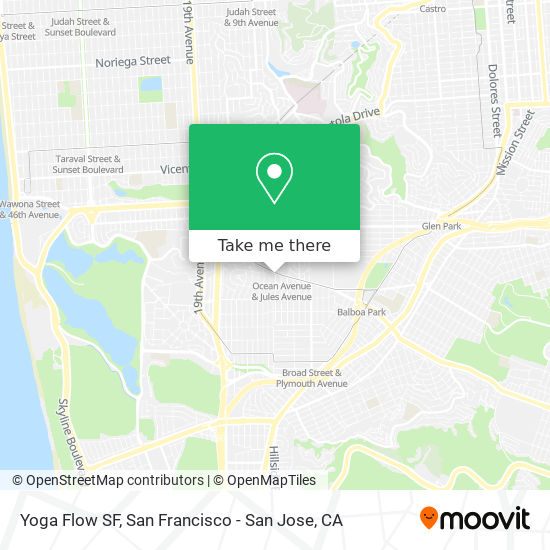 Yoga Flow SF map