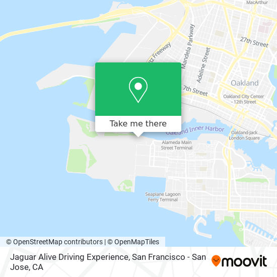 Jaguar Alive Driving Experience map