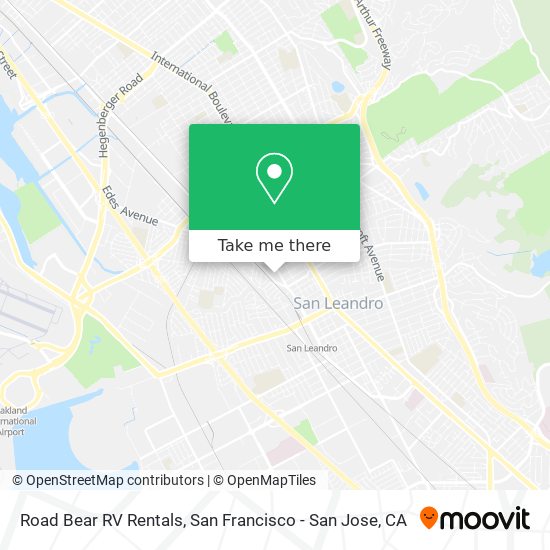 Road Bear RV Rentals map