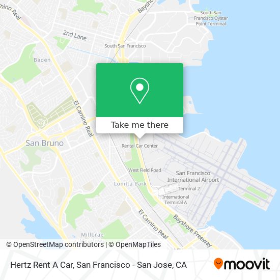 Hertz Rent A Car map