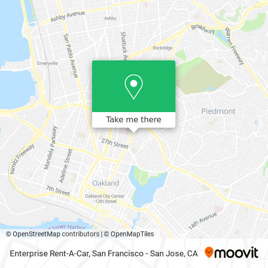 Enterprise Rent-A-Car map