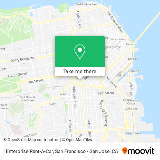 Enterprise Rent-A-Car map