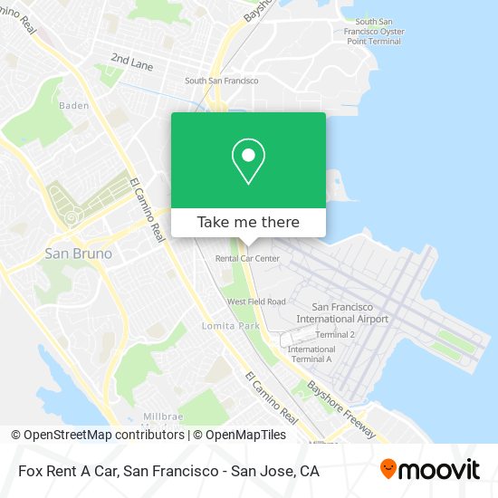 Fox Rent A Car map