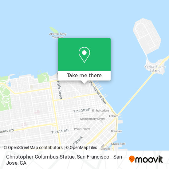 Christopher Columbus Statue map