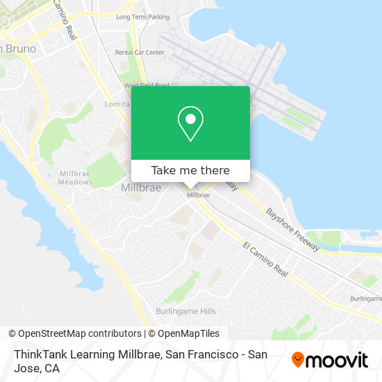 ThinkTank Learning Millbrae map