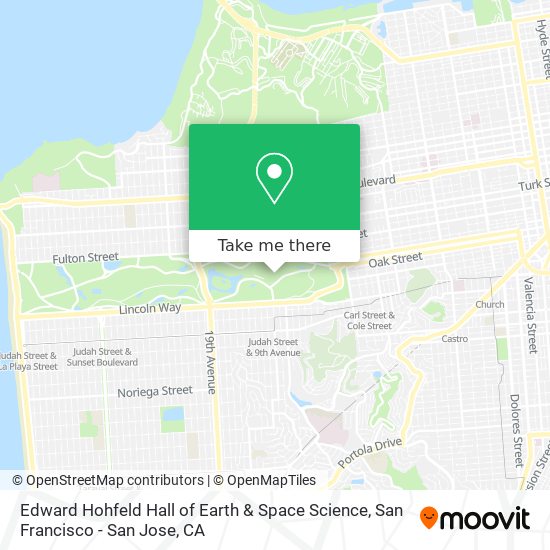 Mapa de Edward Hohfeld Hall of Earth & Space Science