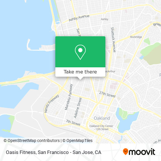 Oasis Fitness map