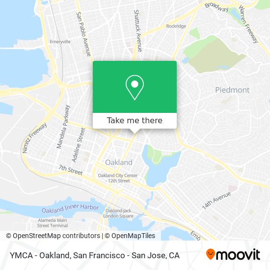 Mapa de YMCA - Oakland