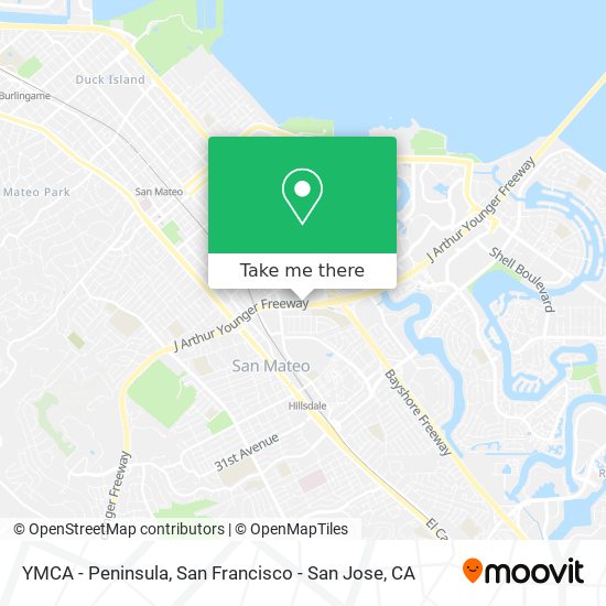 YMCA - Peninsula map