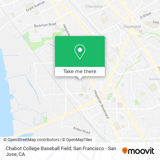 Mapa de Chabot College Baseball Field