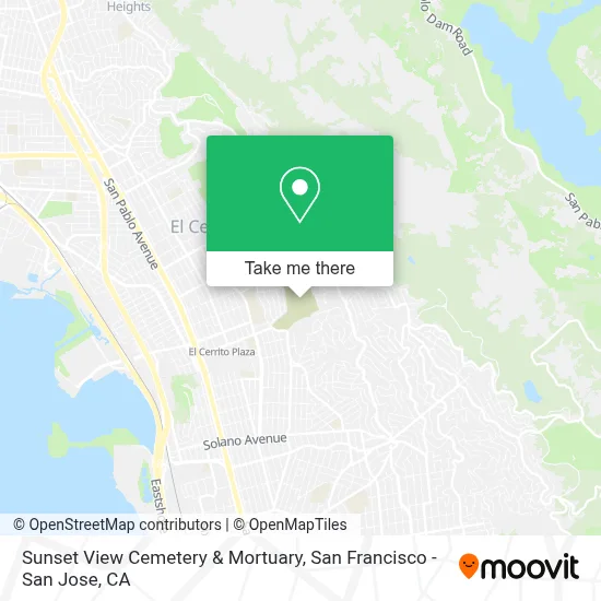 Sunset View Cemetery & Mortuary map