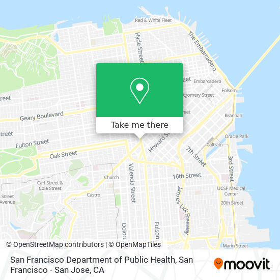 San Francisco Department of Public Health map