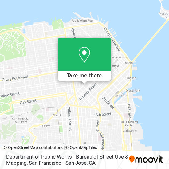 Department of Public Works - Bureau of Street Use & Mapping map