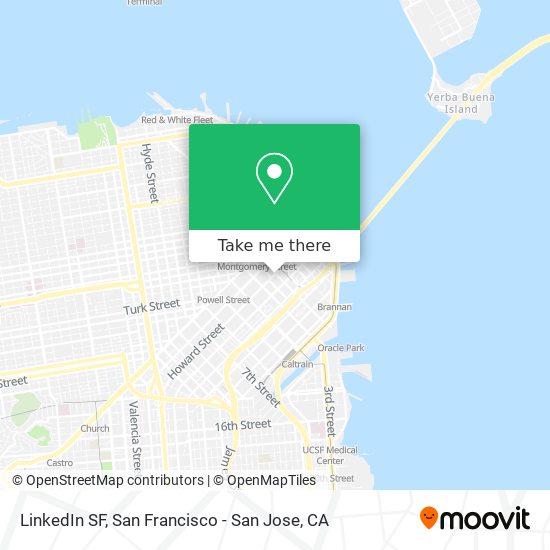 Mapa de LinkedIn SF