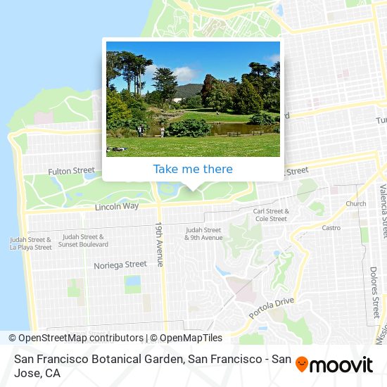 San Francisco Botanical Garden map