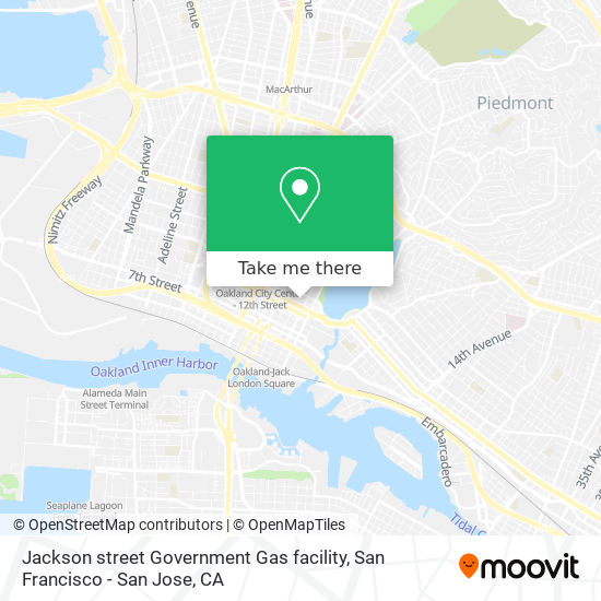 Jackson street Government Gas facility map