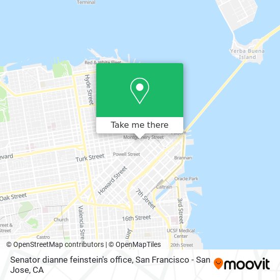 Mapa de Senator dianne feinstein's office