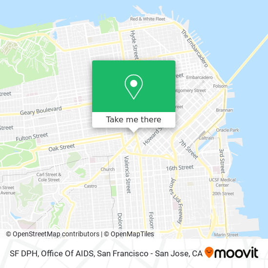 SF DPH, Office Of AIDS map