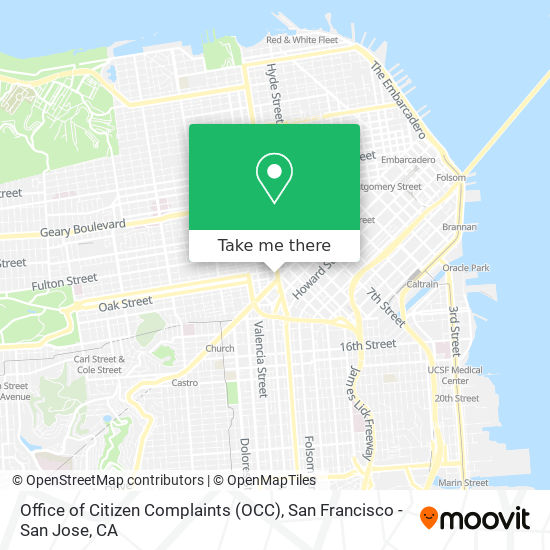 Office of Citizen Complaints (OCC) map