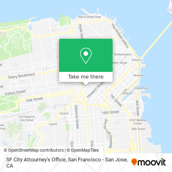 SF City Attourney's Office map