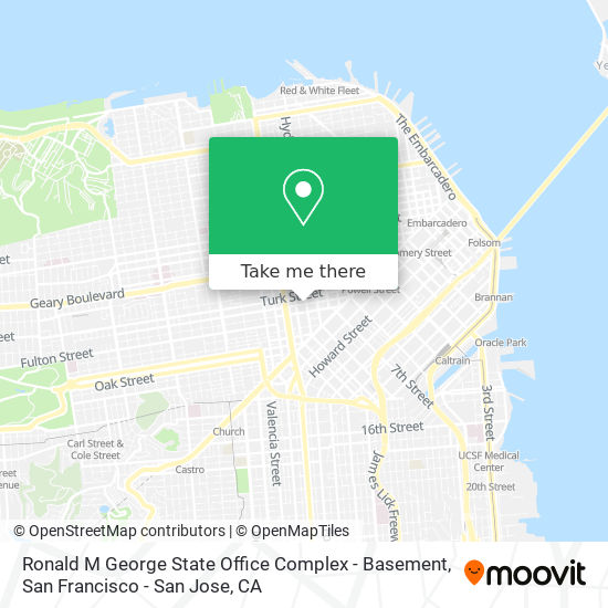 Mapa de Ronald M George State Office Complex - Basement
