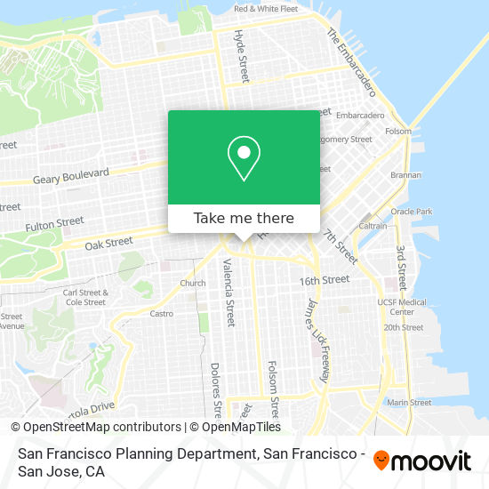 Mapa de San Francisco Planning Department