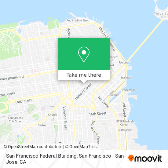 San Francisco Federal Building map